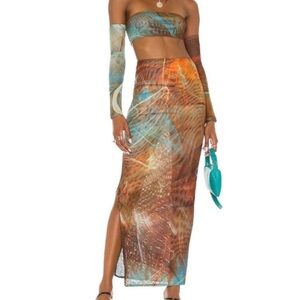 Farai London X REVOLVE Leila Skirt Set in Multi XSMALL
